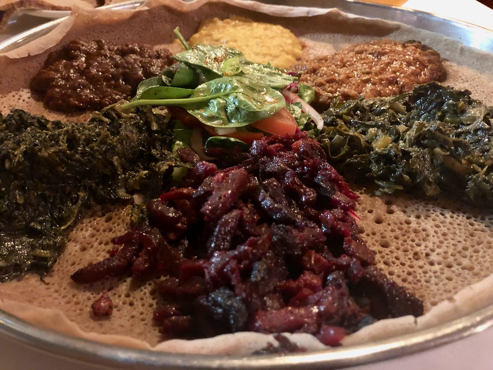 Ethiopian veggie platter