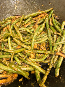 Dill Dijon Green Beans are almost ready!
