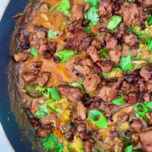 Vegetarian Red Thai Curry with Seitan Recipe